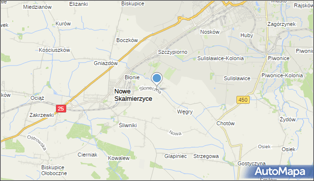 mapa Mączniki, Mączniki gmina Nowe Skalmierzyce na mapie Targeo